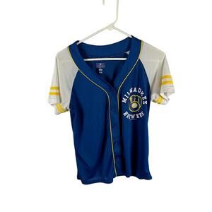 Boys Milwaukee Brewer Excellent condition Medium Blue and White (Y24)